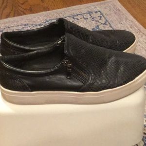 Steve Madden black women’s slip on sneakers